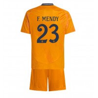 Real Madrid Ferland Mendy #23 Vieras Peliasu Lasten 2024-25 Lyhythihainen (+ Lyhyet housut)